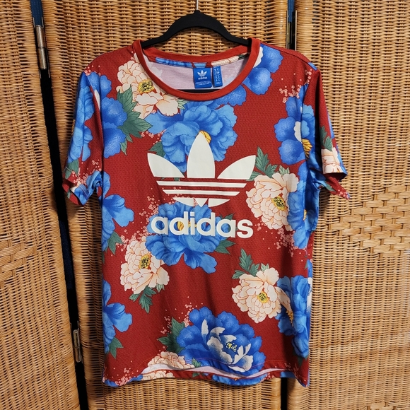 Adidas Originals x Her Studio London Shirt with big flowers - Picture 1 of 4